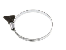 70 - 90 mm Hose Clamp with a Galvanised Steel 9 mm band With Butterfly Handle - Norma [5 Pieces]