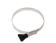 80 - 100 mm Hose Clamp with a Stainless Steel 304 12 mm band With Butterfly Handle - Norma