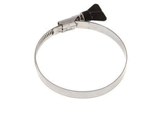 80 - 100 mm Hose Clamp with a Stainless Steel 304 12 mm band With Butterfly Handle - Norma