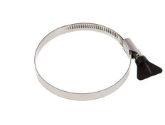 80 - 100 mm Hose Clamp with a Stainless Steel 304 12 mm band With Butterfly Handle - Norma