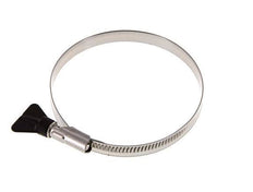 90 - 110 mm Hose Clamp with a Stainless Steel 304 12 mm band With Butterfly Handle - Norma