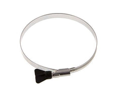 110 - 130 mm Hose Clamp with a Stainless Steel 304 12 mm band With Butterfly Handle - Norma