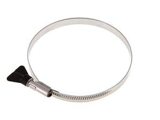 110 - 130 mm Hose Clamp with a Stainless Steel 304 12 mm band With Butterfly Handle - Norma
