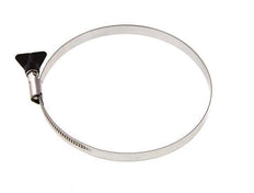 130 - 150 mm Hose Clamp with a Stainless Steel 304 12 mm band With Butterfly Handle - Norma