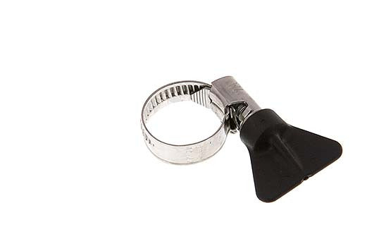 16 - 27 mm Hose Clamp with a Stainless Steel 304 9 mm band With Butterfly Handle - Norma [2 Pieces]