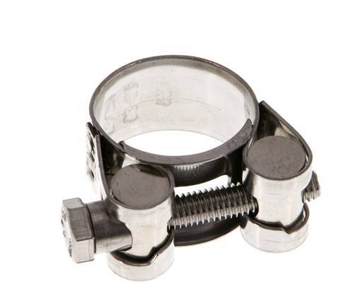 23 - 25 mm Hose Clamp with a Stainless Steel 304 18 mm band - Norma