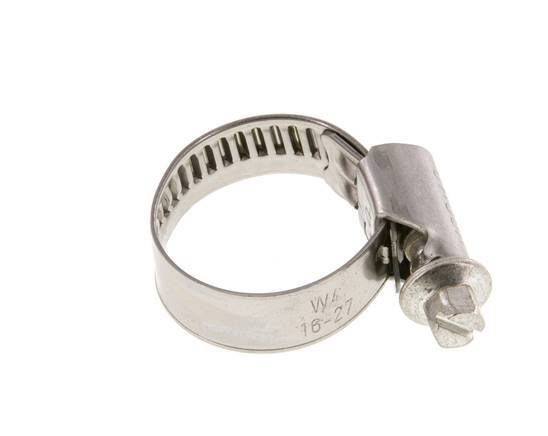 thumbnail image 2 of Breeze 01266704021-000-0539 Worm Gear Hose Clamps – 16mm To 27mm, W4 9mm Band, Pack Of 10 2 of 3
