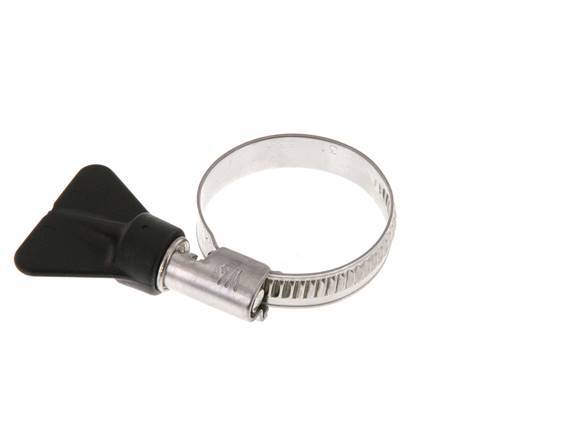 20 - 32 mm Hose Clamp with a Stainless Steel 304 9 mm band With Butterfly Handle - Norma [2 Pieces]