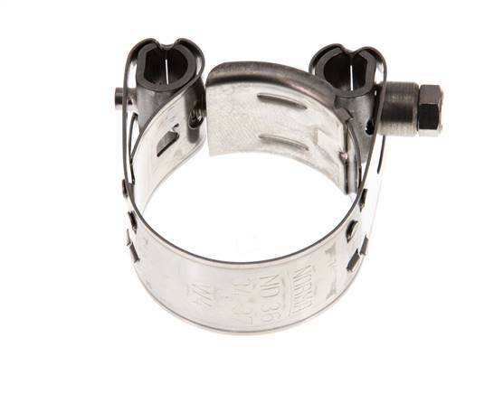 34 - 37 mm Hose Clamp with a Stainless Steel 304 18 mm band - Norma