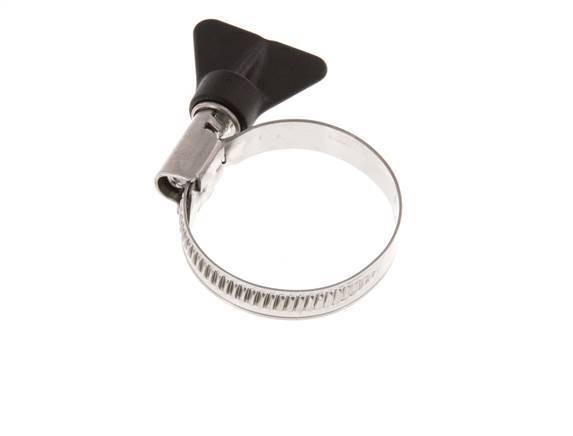 25 - 40 mm Hose Clamp with a Stainless Steel 304 9 mm band With Butterfly Handle - Norma [2 Pieces]