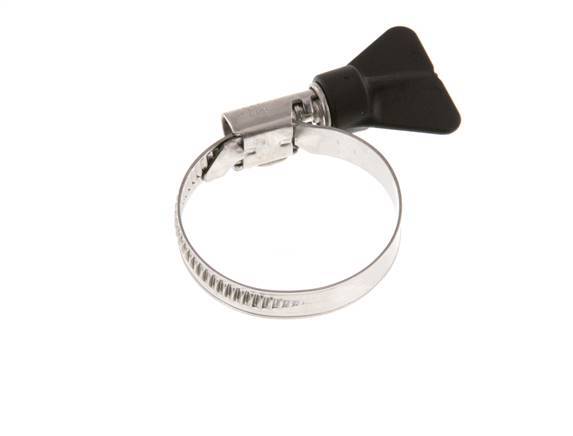 25 - 40 mm Hose Clamp with a Stainless Steel 304 9 mm band With Butterfly Handle - Norma [2 Pieces]