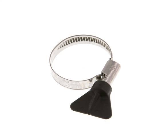 25 - 40 mm Hose Clamp with a Stainless Steel 304 9 mm band With Butterfly Handle - Norma [2 Pieces]