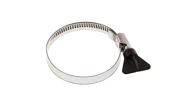 50 - 70 mm Hose Clamp with a Stainless Steel 304 12 mm band With Butterfly Handle - Norma [2 Pieces]