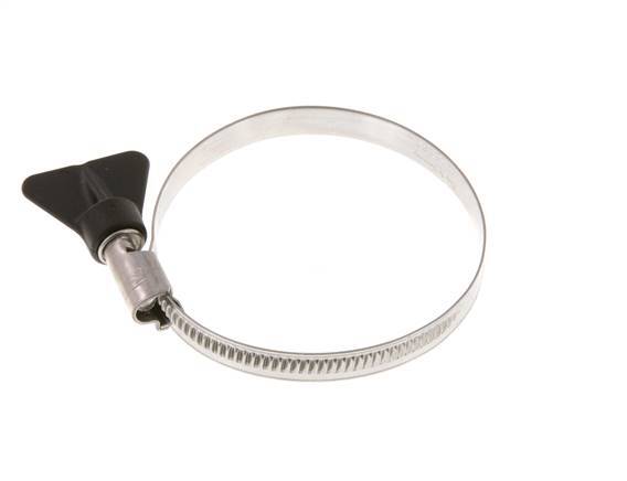 50 - 70 mm Hose Clamp with a Stainless Steel 304 9 mm band With Butterfly Handle - Norma [2 Pieces]