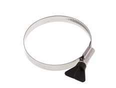 70 - 90 mm Hose Clamp with a Stainless Steel 304 12 mm band With Butterfly Handle - Norma