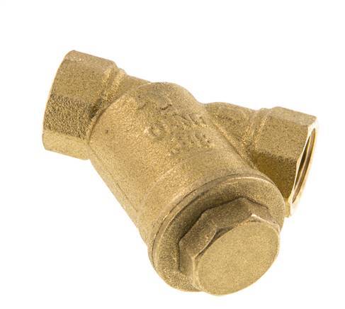 G 3/8" Brass Y-Strainer 0.5 mm Mesh 20 Bar NBR