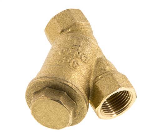 G 3/8" Brass Y-Strainer 0.5 mm Mesh 20 Bar NBR