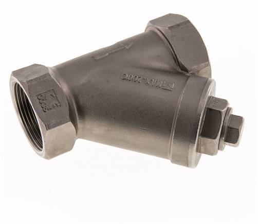 G1 1/2'' Y-Strainer 1mm 18-Mesh Stainless Steel PTFE 40bar/580psi