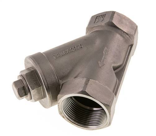 G1 1/2'' Y-Strainer 1mm 18-Mesh Stainless Steel PTFE 40bar/580psi