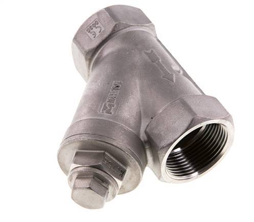 G1 1/4'' Y-Strainer 1mm 18-Mesh Stainless Steel PTFE 40bar/580psi