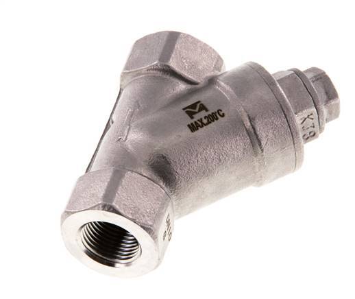 G3/8'' Y-Strainer 0.6mm 30-Mesh Stainless Steel PTFE 40bar/580psi
