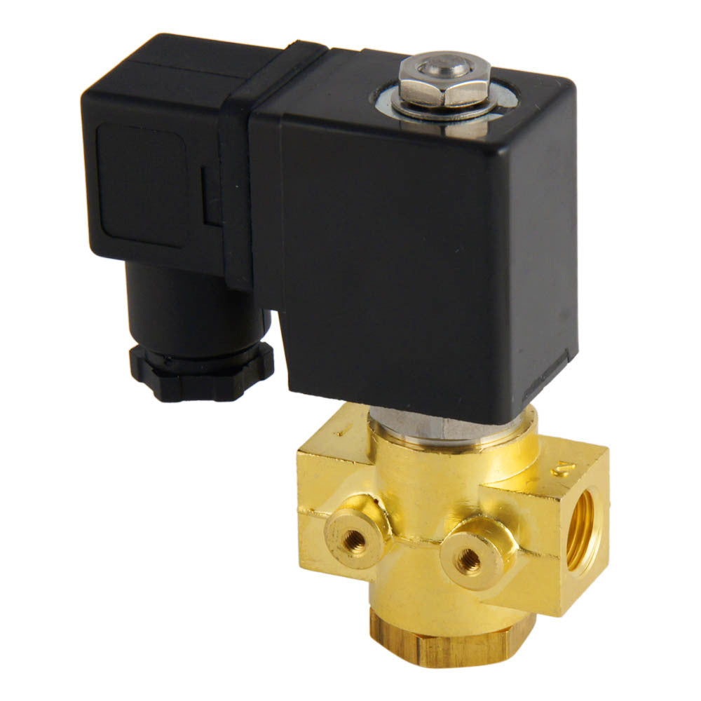 Solenoid Valve ST-DB 1/4'' NO brass EPDM 0-12bar 24V DC