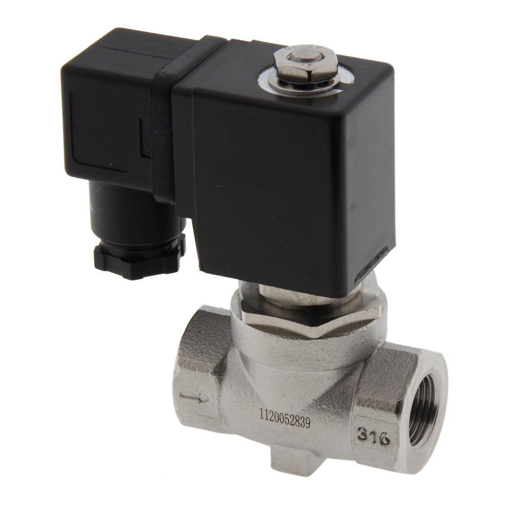 Solenoid Valve ST-SA 3/8'' stainless steel FKM 0-16bar 230V AC