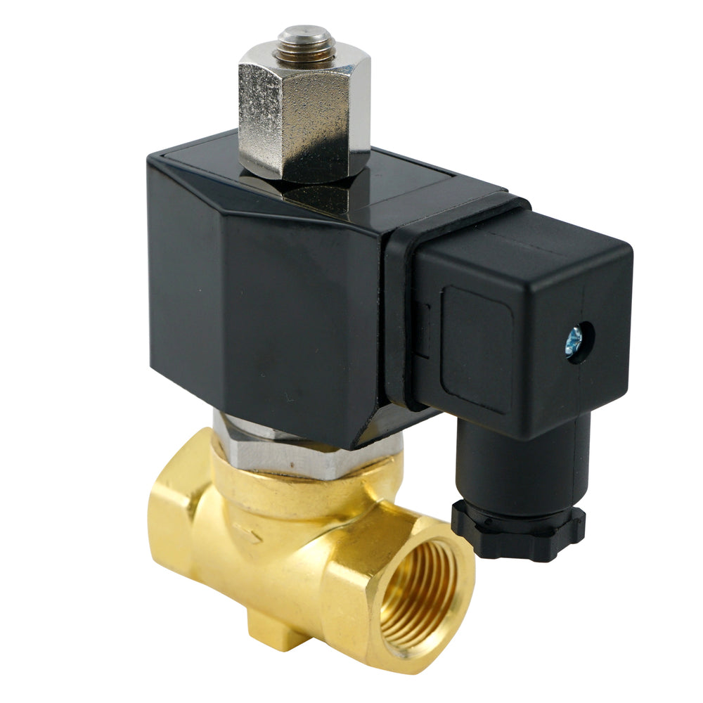 Solenoid Valve ST-SB 1/2'' NO brass FKM 0-10bar 24V DC