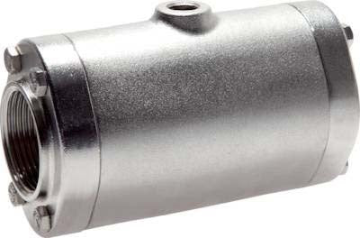 3/8 inch Stainless Steel Pneumatic Pinch Valve With Rubber Sleeve - Abrasion Resistant