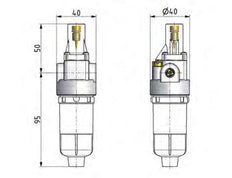 Lubricator G1/4'' Metal Standard 0