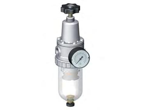 Filter-Regulator G1/2'' 1500 l/min 0.5-10.0bar/7-145psi Semi-Auto Metal Standard 2