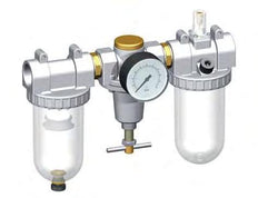 FRL 3-Part G1'' 3200 l/min 0.5-16.0bar/7-232psi Auto Polycarbonate Standard 3