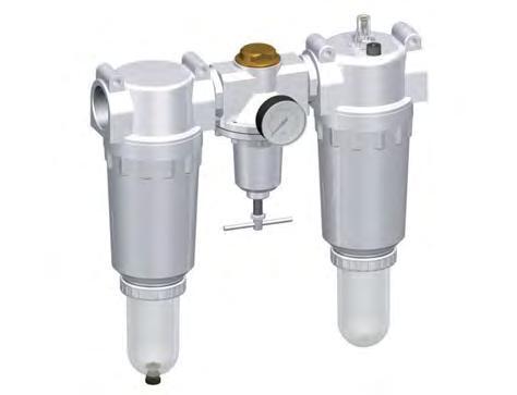 FRL 3-Part G2'' 18500 l/min 0.5-10.0bar/7-145psi Semi-Auto Polycarbonate Standard 8