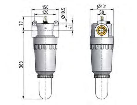 Lubricator G1 1/2'' Protective Cage Polycarbonate Standard 8
