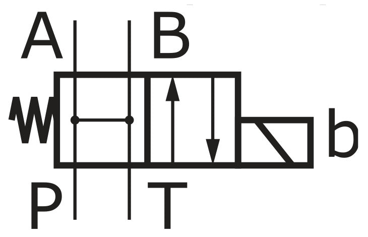 4/2 Way NG6 (D03) 230V AC Hydraulic Solenoid Valve - Bosch 4WE6HB6X