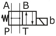 4/2 Way NG6 (D03) 230V AC Hydraulic Solenoid Valve - Bosch 4WE6HB6X