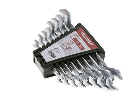 6 - 22mm Gedore Red 8-piece Double Open End Wrench Set