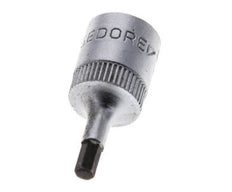 1/4" Gedore 28mm Long Pin Socket Insert for 3 mm Hexagonal Socket Screws