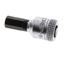 1/4" Gedore 28mm Long Pin Socket Insert for 6 mm Hexagonal Socket Screws
