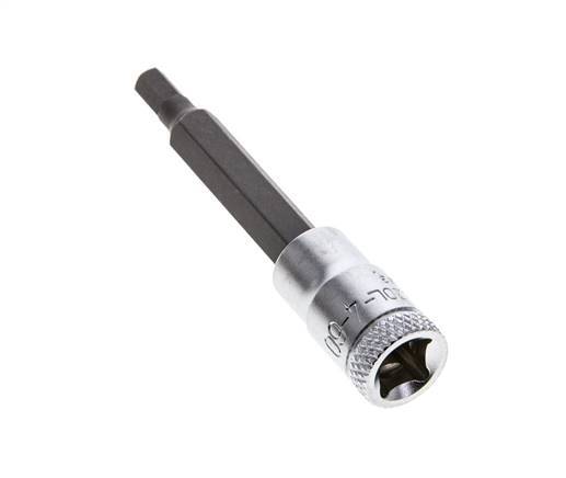 1/4" Gedore 60mm Long Pin Socket Insert for 4 mm Hexagonal Socket Screws