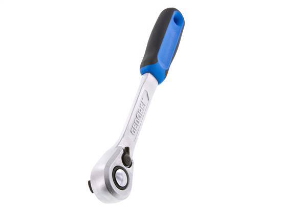1/2" Gedore Ratchet With Switch Lever And Lock-Release Button
