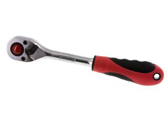 1/2" Gedore Red Ratchet With Switch Lever And Lock-Release Button