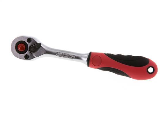 1/4" Gedore Red Ratchet With Switch Lever And Lock-Release Button