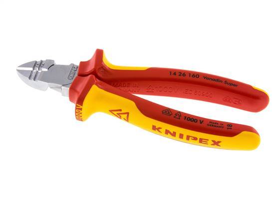 Knipex Diagonal Cutting Pliers 160 mm VDE Tested Up To 1000V Wire Strip