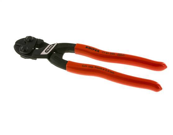 Knipex Bolt Cutting Pliers 200 mm Plastic-coated Handles