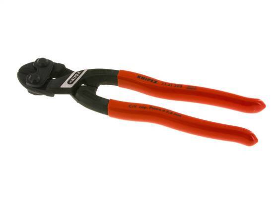 Knipex Bolt Cutting Pliers 200 mm Plastic-coated Handles With Recess