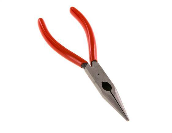 Knipex Straight Needle Nose Pliers 160 mm Plastic-coated Handles