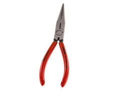 Knipex Straight Needle Nose Pliers 200 mm Plastic-coated Handles