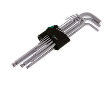 Wera 9-Piece 1.5 To 10mm Hexagonal Allen Key Set Long With Ball Head