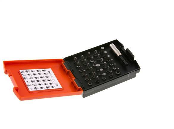 Wiha 31-Piece Bit Assortment Magnetic Bit Holder Plastic Box